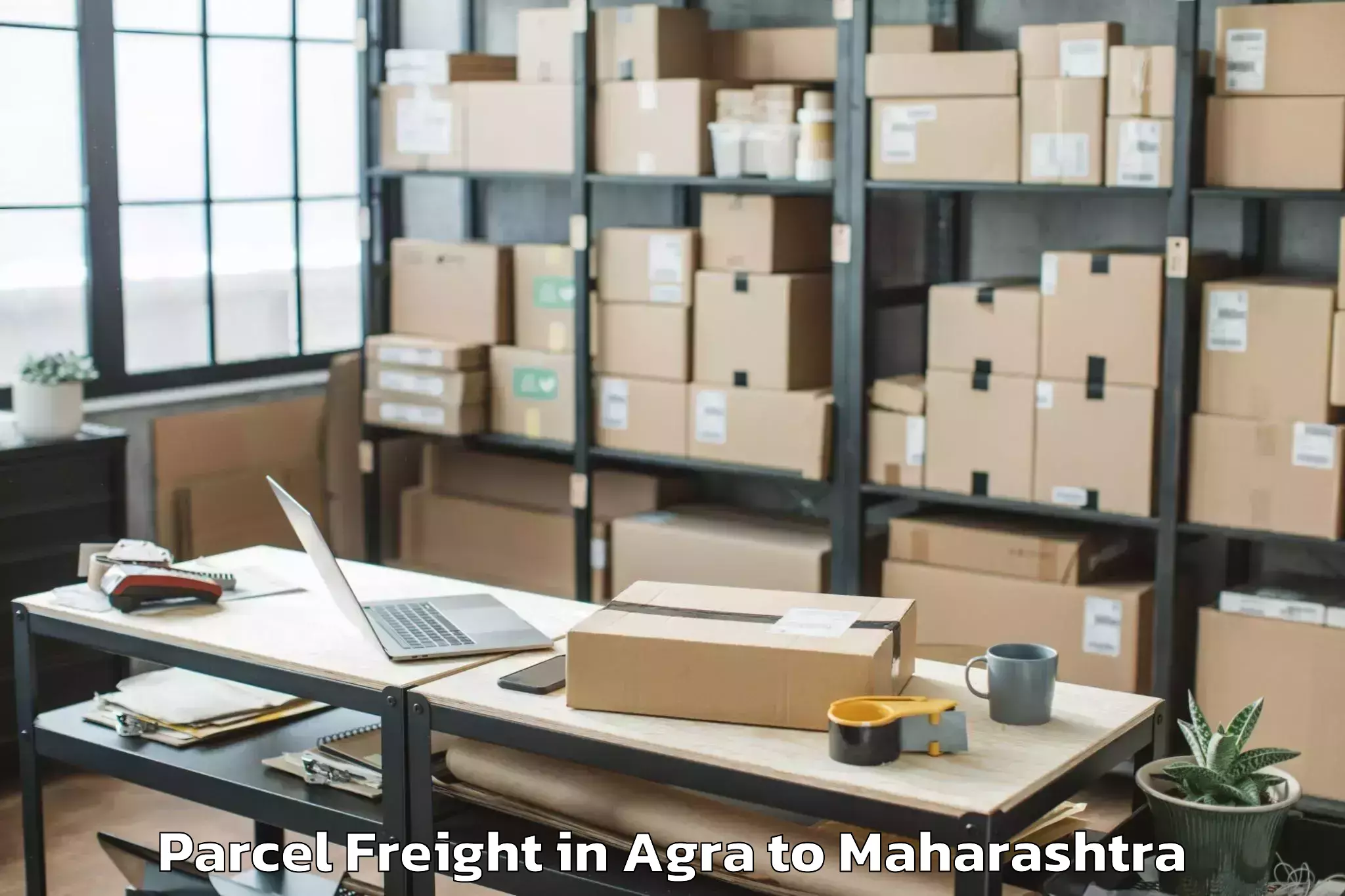 Easy Agra to Dy Patil Vidyapeeth Pune Parcel Freight Booking